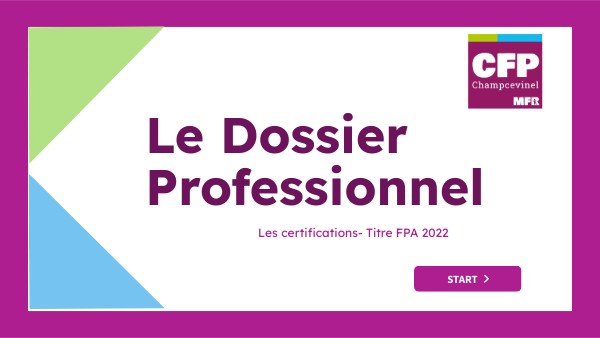 Dossier Professionnel D'assistante Maternel Page De Garde Le Dossier Professionnel