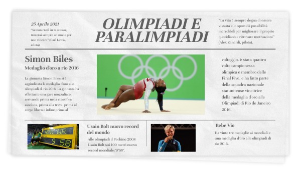 Le Olimpiadi E Paralimpiadi By Zaccariottochiara On Genially