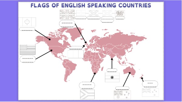Page De Garde Anglaisv English-speaking Countries ENGLISH SPEAKING COUNTRIES
