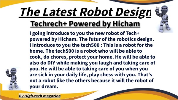 The latest robot Design