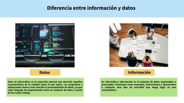 diferencia dato y informacion