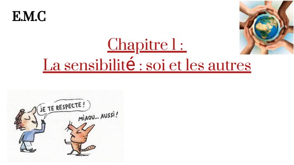 La Sensibilité Page De Garde view.genial.ly