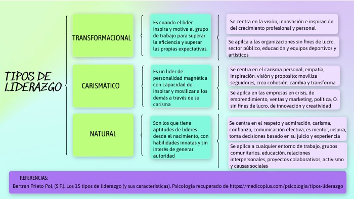 Cuadro sinóptico Tipos de Liderazgo