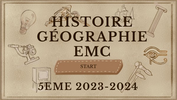 Page De Garde 5e Histoiregeo view.genial.ly