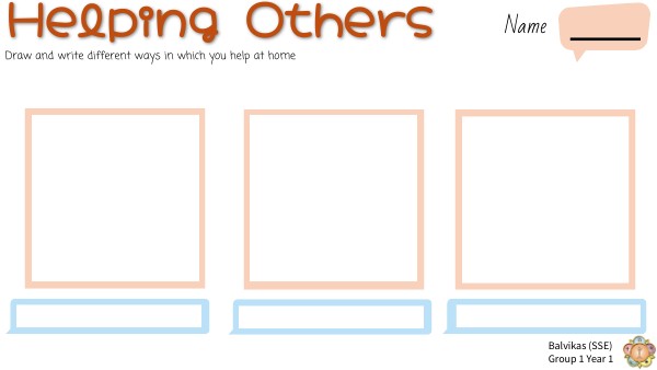 Helping Hands Worksheet