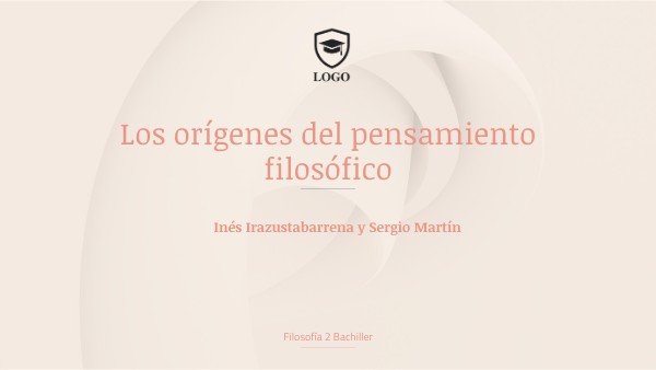Tema 2. Orígenes del pensamiento filosófico