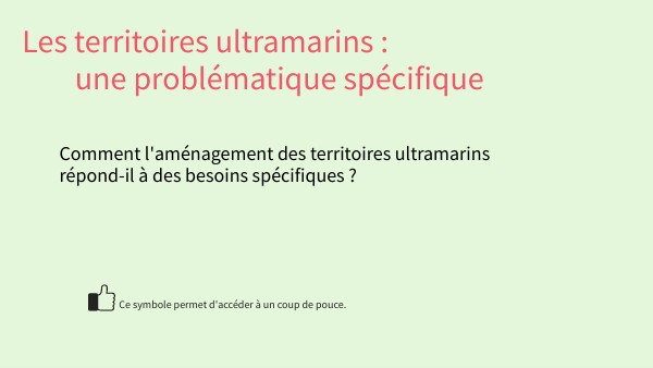 Les territoires ultramarins