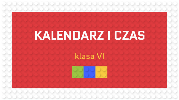 Kalendarz i czas