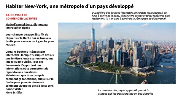 Habiter New-York géo6ème