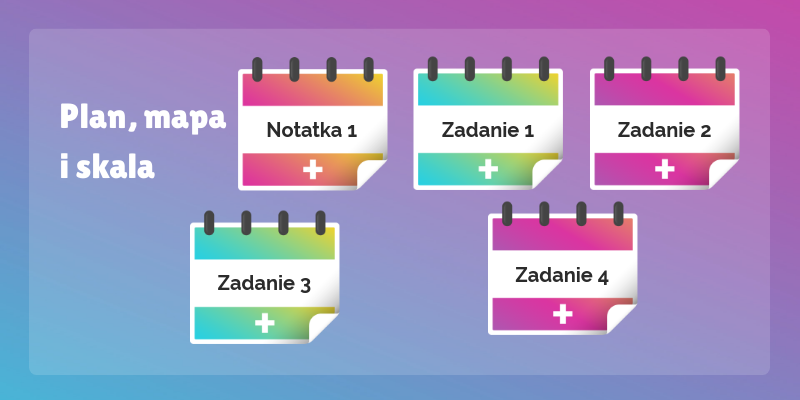Skala I Plan Diagramy Klasa 4 Plan, mapa i skala