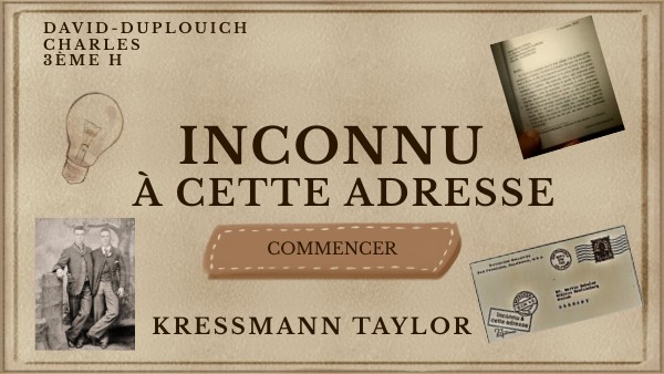Inconnu à cette adresse