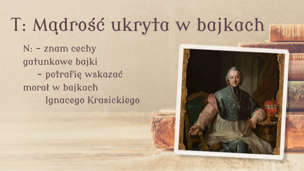 Ignacy Krasicki żona Modna Streszczenie Bajki Ignacego Krasickiego