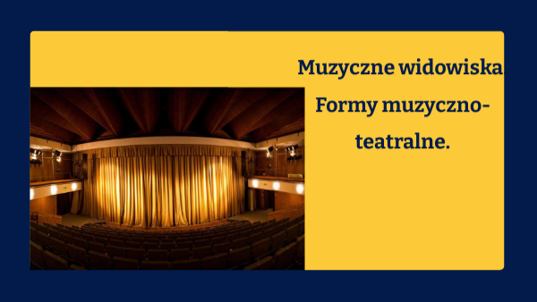 Muzyczne formy kl 6