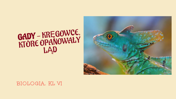 Gady - kręgowce, które opanowały ląd