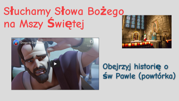 Słuchamy Słowa Bożego na Mszy Świętej