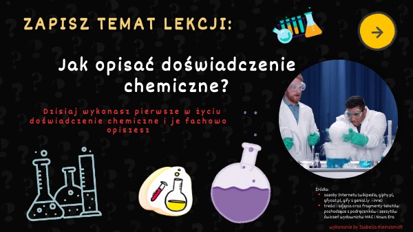 Jak opisać doświadczenie chemiczne?
