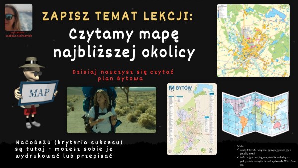 Czytamy mapę najbliższej okolicy - lekcja multimedialna
