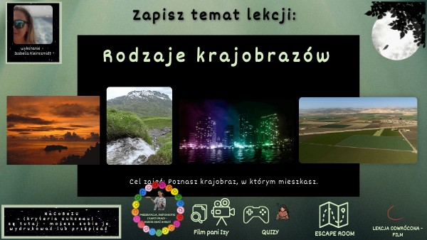 L. M. 2. Rodzaje krajobrazów - lekcja multimedialna