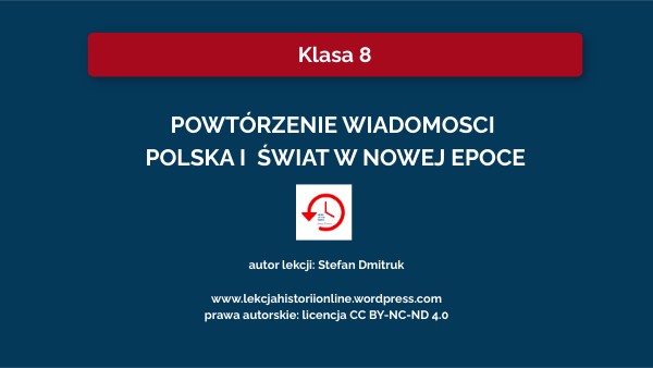 Polska I Swiat W Nowej Epoce