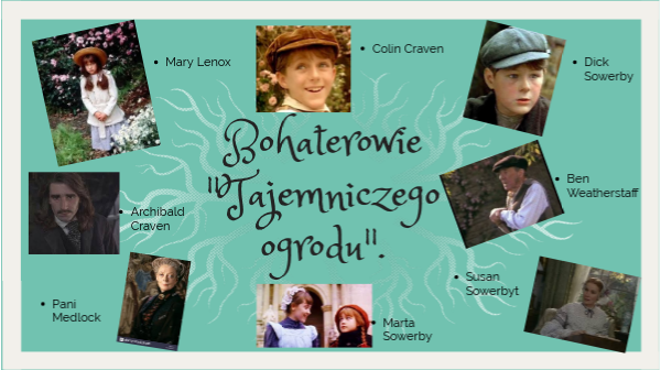 Bohaterowie "Tajemniczego ogrodu"
