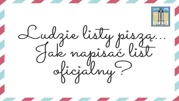 List oficjalny