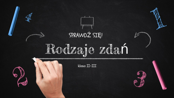 Jakie mamy rodzaje zdań?-klasa II-III