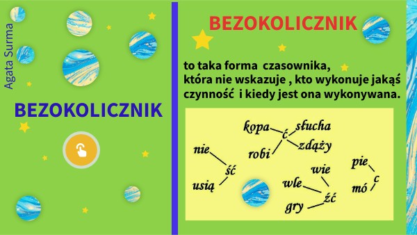 Bezokolicznik Z Zu I Bez Zu Cwiczenia - Co to jest bezokolicznik?-klasa III