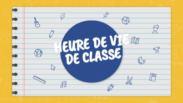 Heure De Vie De Classe Page De Garde