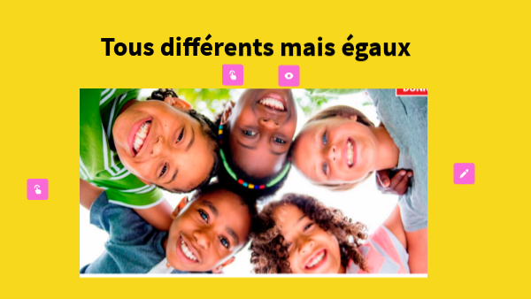 Tous différents mais égaux by francoise.herve on Genially