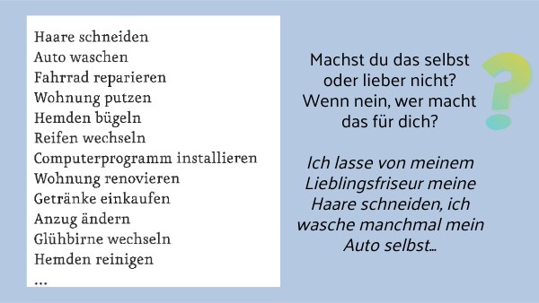 Englische Entsprechungen Für Das Deutsche Lassen übungen view.genial.ly