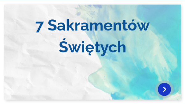 kl.VI i VIII- Sakramenty Święte i ich podział