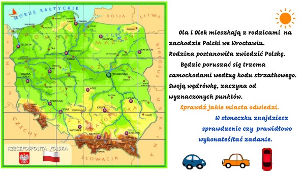 Mapa Polski dla klas 1-3