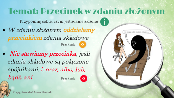 Rodzaje Zdan Przecinek W Zdaniu-sprawdzian-kl.5 Przecinek w zdaniu złożonym kl. 4