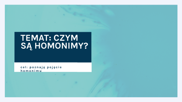 Homonimy