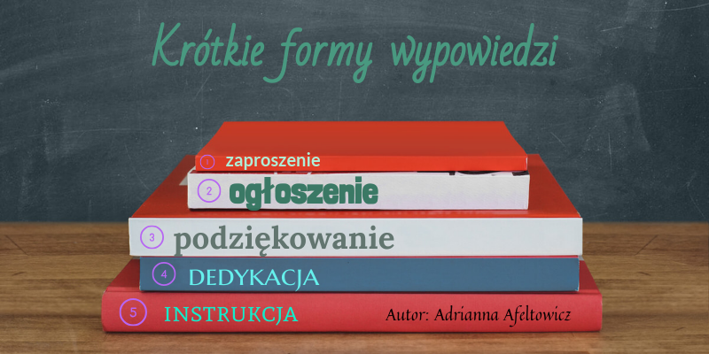 Krótkie formy wypowiedzi