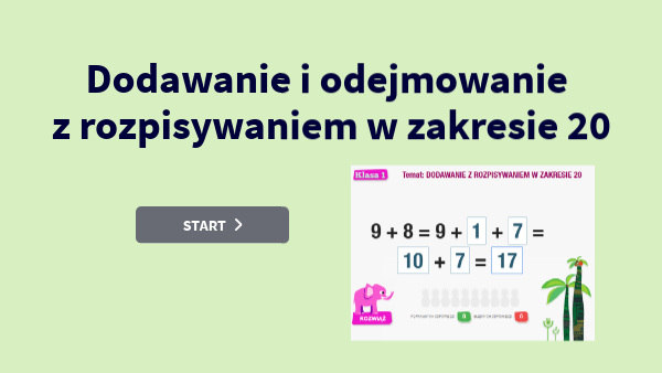 Dodawanie I Odejmowanie W Słupku dodawanie i odejmowanie z rozpisywaniem w zakresie 20