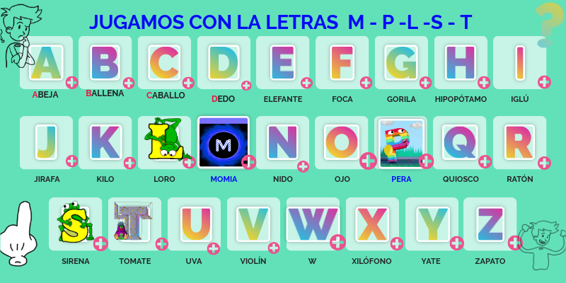 JUGAMOS CON LAS LETRAS M P by joseismaelmartinezbagur on