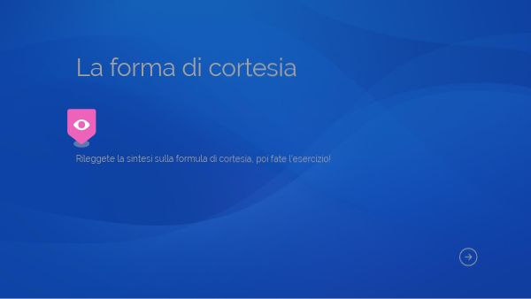 ITALIANO: la forma di cortesia