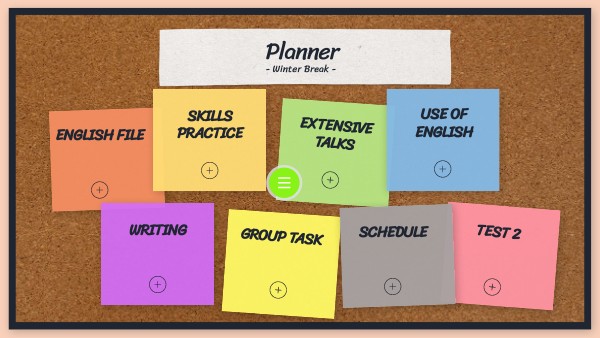 Planner Winter Break