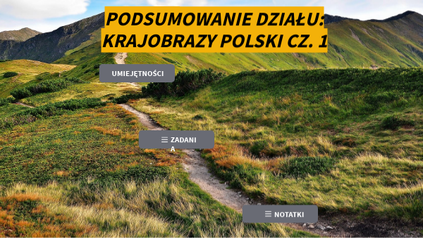 KRAJOBRAZY POLSKI, CZ.1