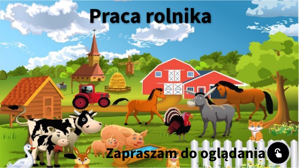Praca Rolnika Scenariusz Zajęć Przedszkole Praca rolnika