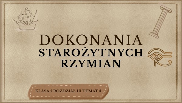 Dokonania starożytnych Rzymian