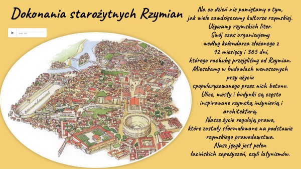 Dokonania Starożytnych Rzymian Klasa 5 Dokonania starożytnych Rzymian