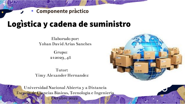 Componente práctico Logística y Cadenas de Suministro