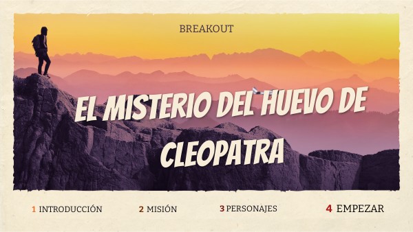 EL MISTERIO DEL HUEVO DE CLEOPATRA