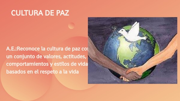 CULTURA DE PAZ