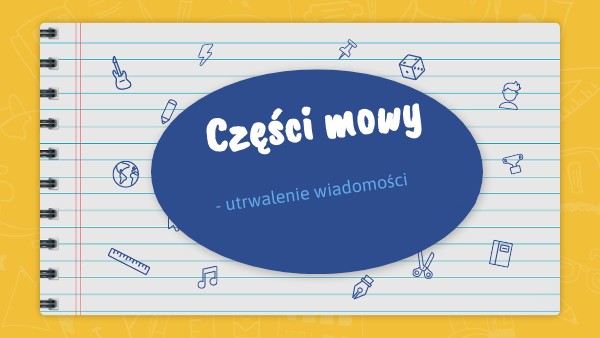 Części mowy - klasa 4