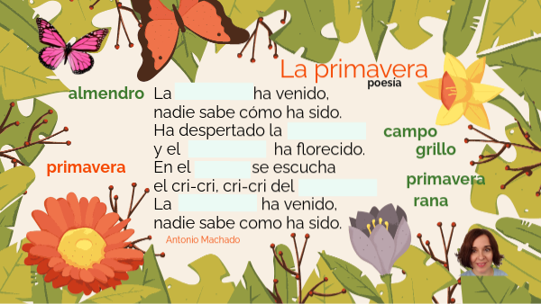 Poesía La primavera- Antonio Machado