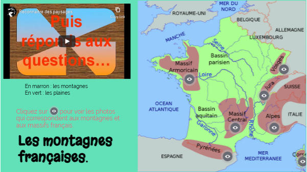 Les montagnes françaises CE2