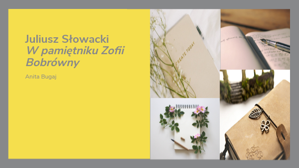 W pamiętniku Zofii Bobrówny